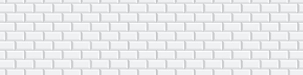 Стеновая панель ХДФ Белая классическая плитка 610*2440*3 (Виват)
